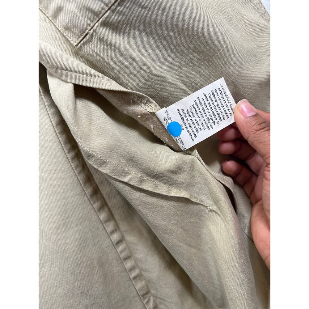 Officine Generale Beige Armie Garment Dyed Linen Blazer Jacket Sport Coat Men 46 - Picture 15 of 15